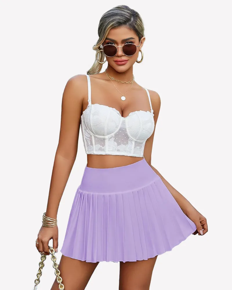 Y2k Mini Skirt High Waisted Pleated Skirt